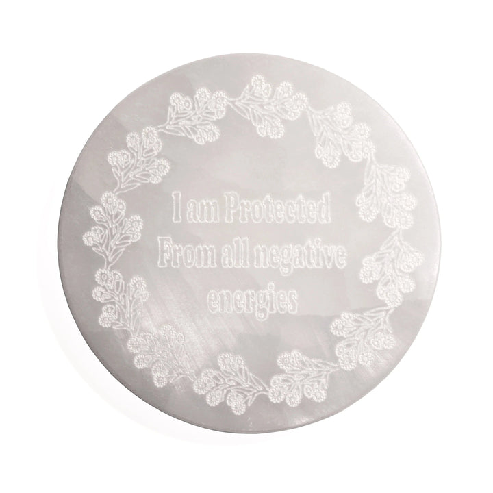 Selenite Etched Charging Plate