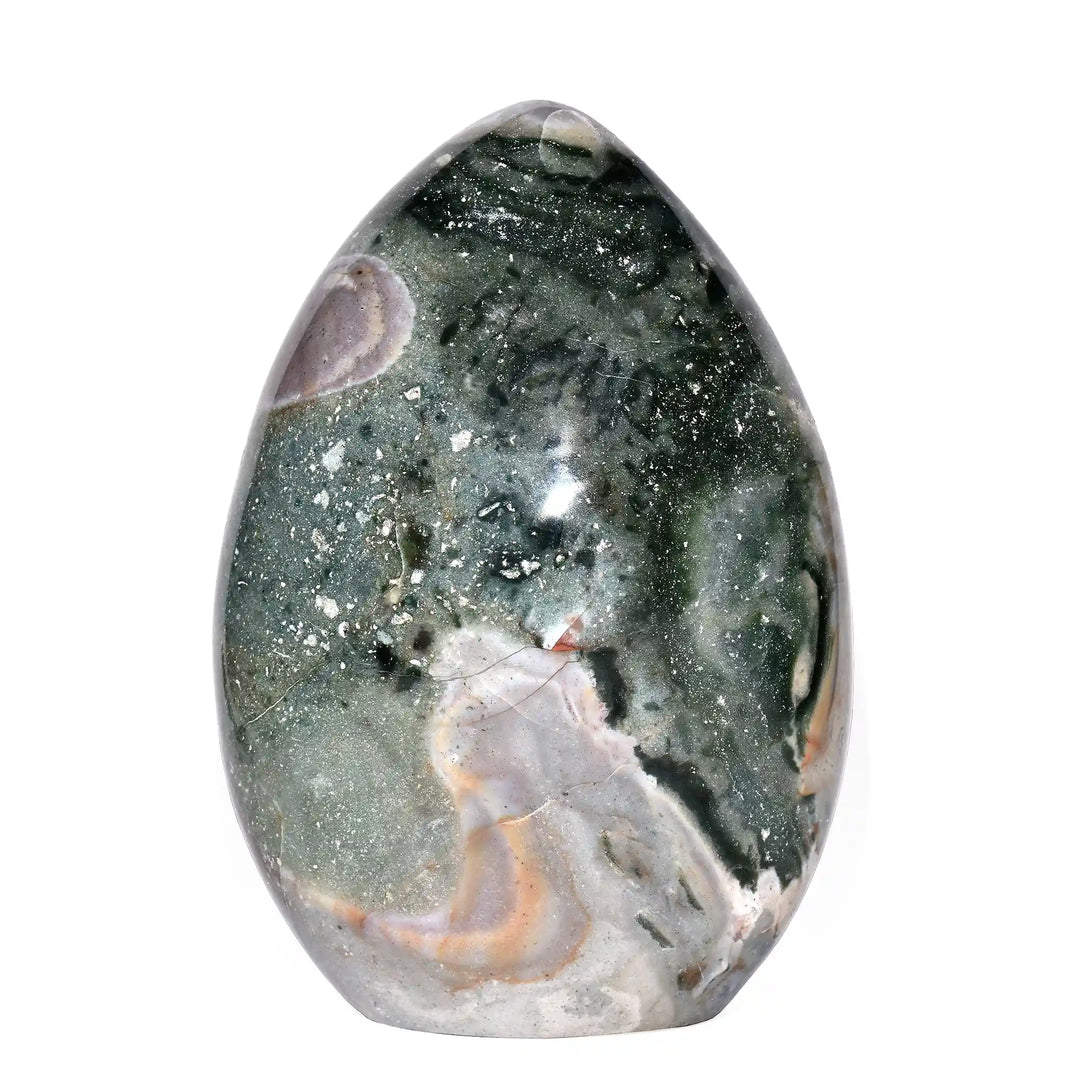Buy Ocean Jasper as it assists with centering the mind and achieving mental relaxation.