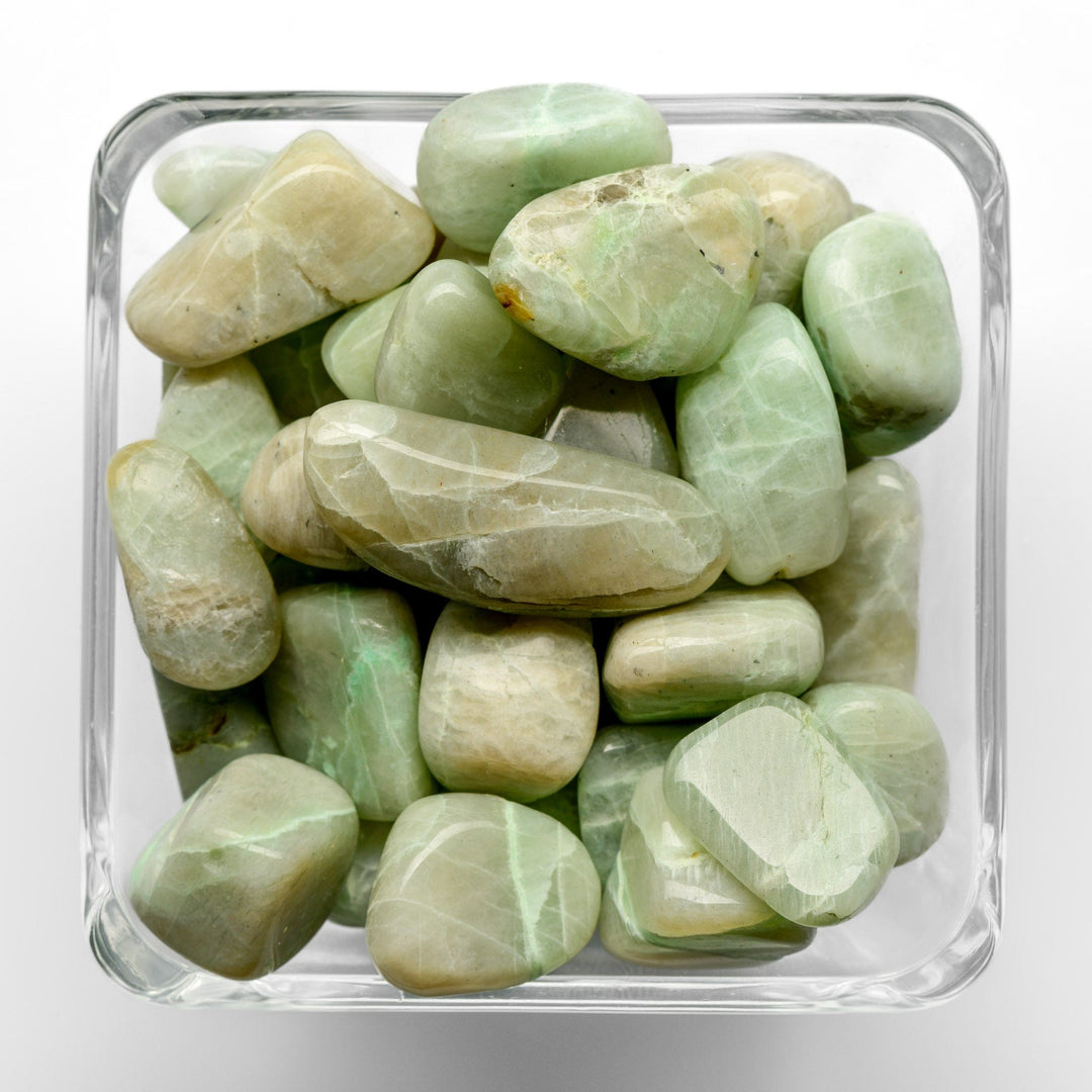 Green Moonstone Tumbled Stone - Small