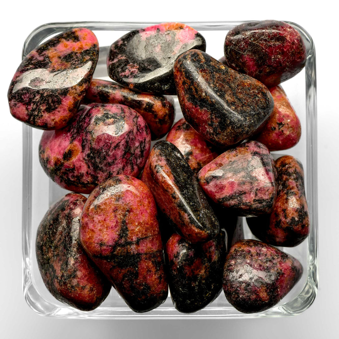 Rhodonite Tumbled Stone - Polished
