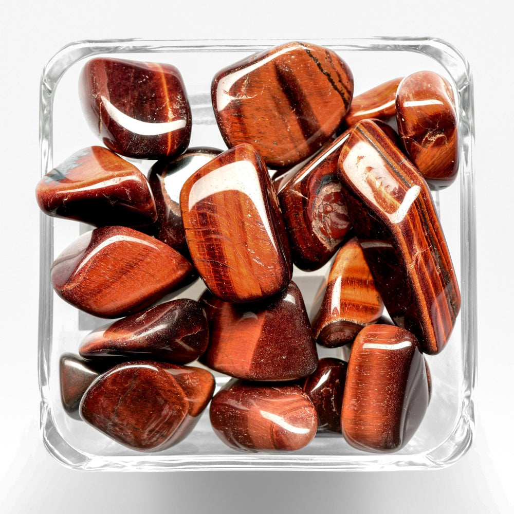 Red Tiger Eye Tumbled Stone - Polished