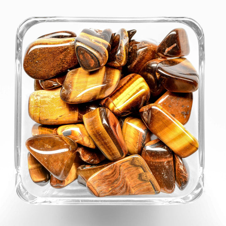 Yellow Tiger Eye Tumbled Stone