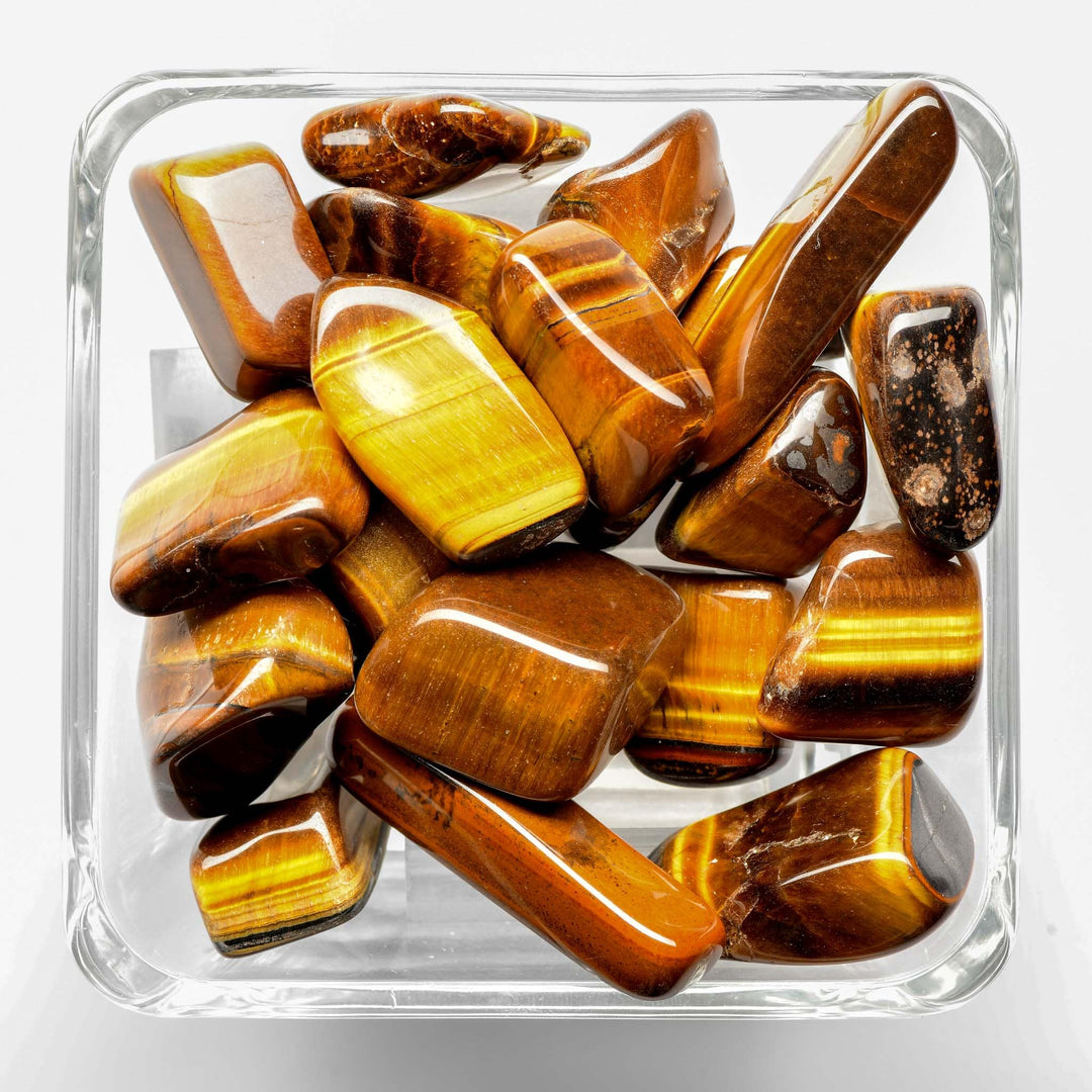 Yellow Tiger Eye Tumbled Stone