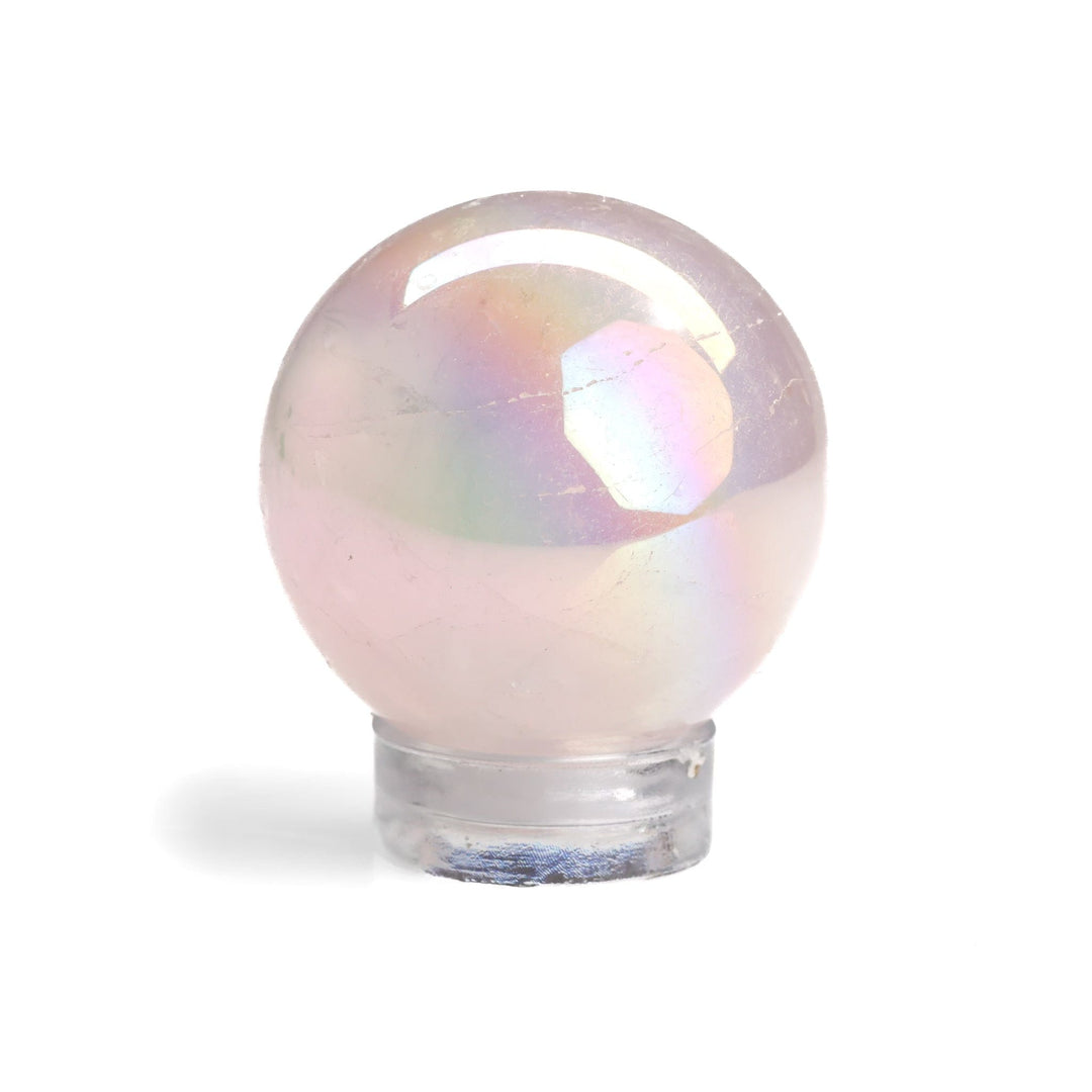 Angel Aura Rose Quartz Sphere