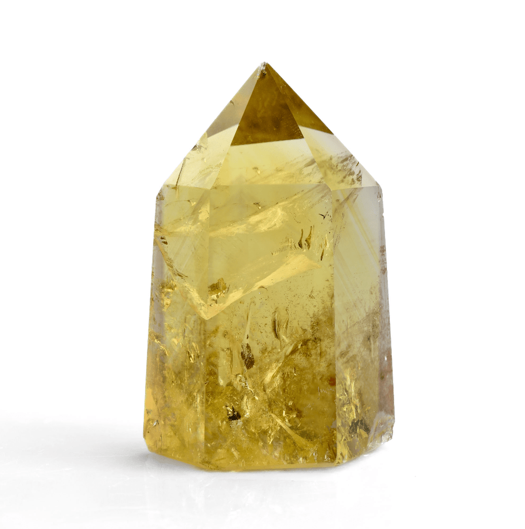 healing crystals: citrine point - Flat Base
