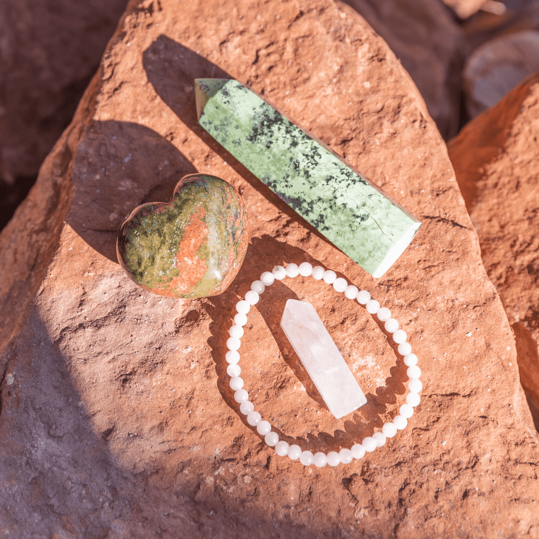 Fertility Bundle: Rose Quartz - Chrysoprase - Unakite