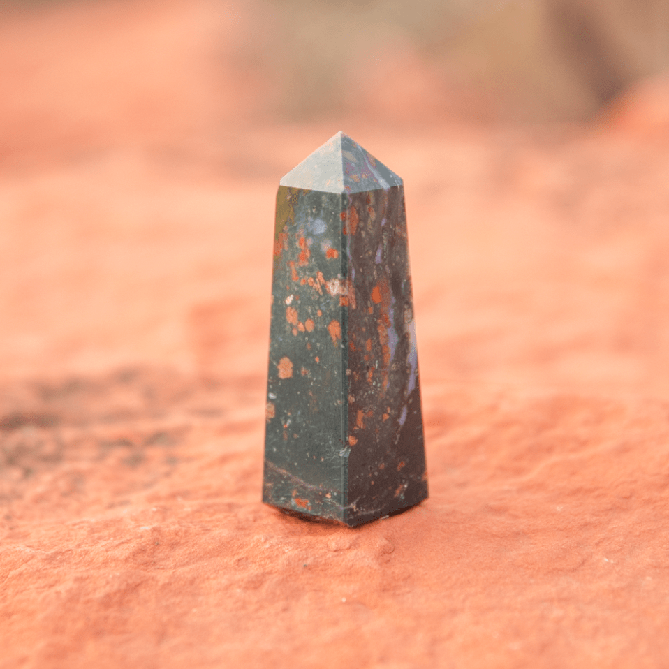 healing crystals: bloodstone in sedona, arizona used for energy healing