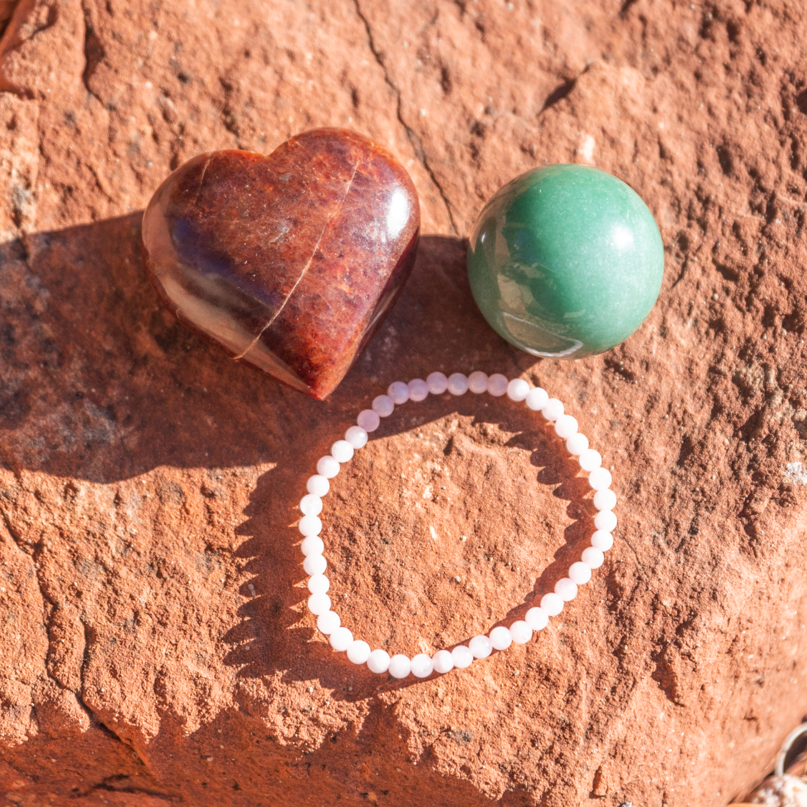 healing crystals: a bundle of crystals used for love in sedona, arizona
