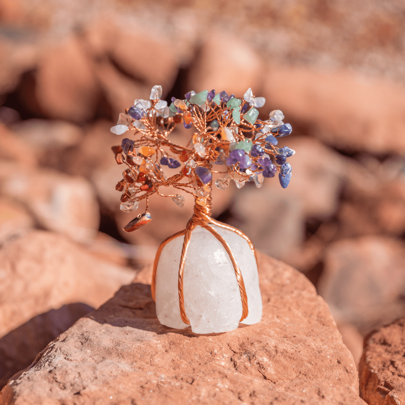healing crystals: crystal gem tree in sedona, arizona used for energy healing