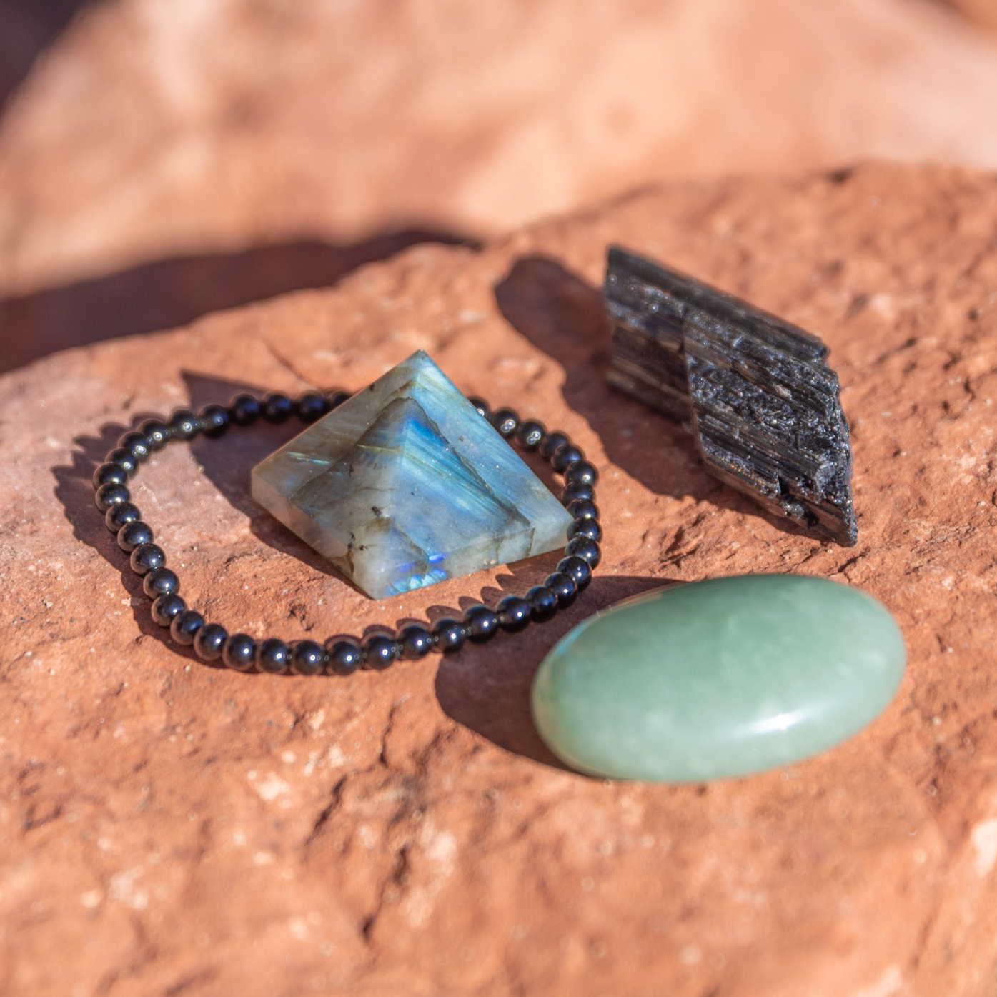 healing crystals: a bundle of crystals used for protection in sedona, arizona