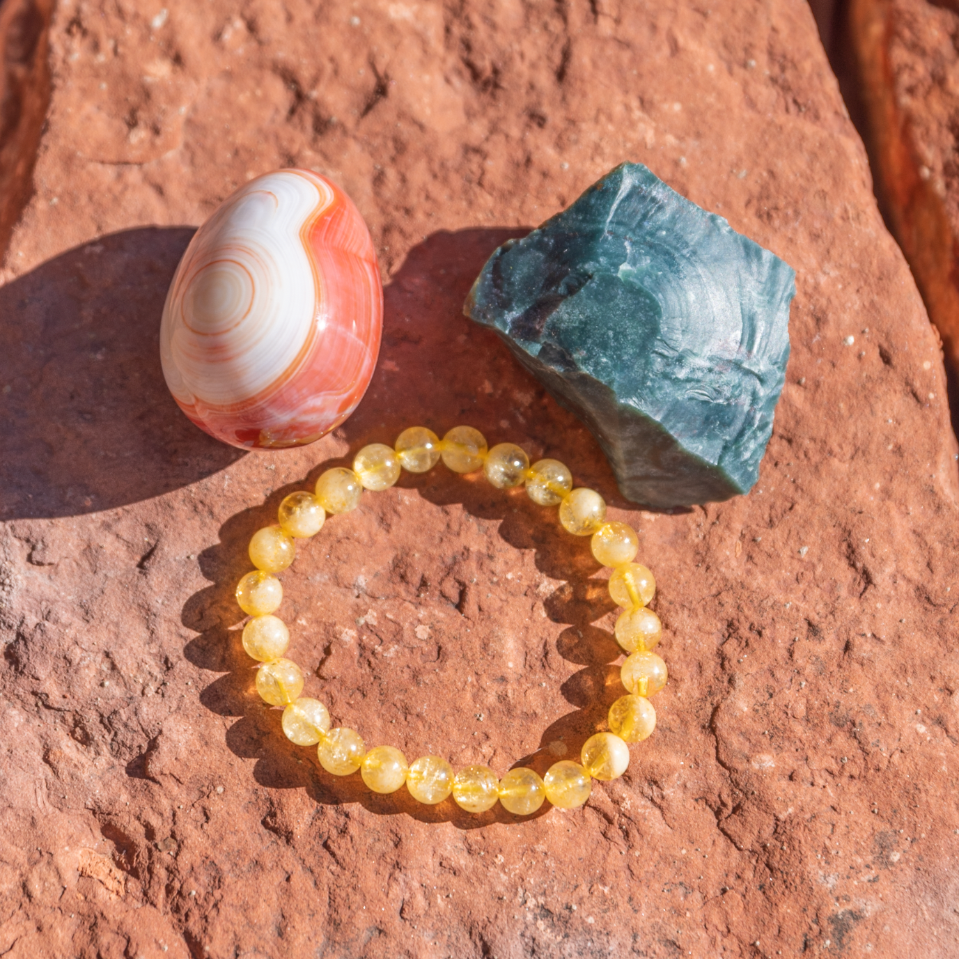 healing crystals: a bundle of crystals used to help with energy in sedona, arizona