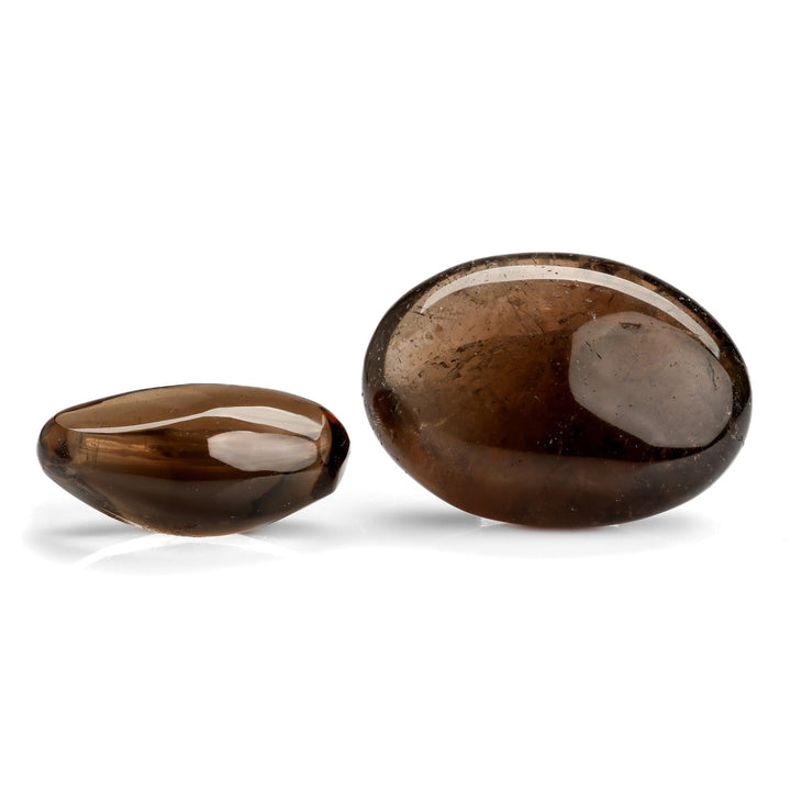 Smoky Quartz Palm Stone - Polished