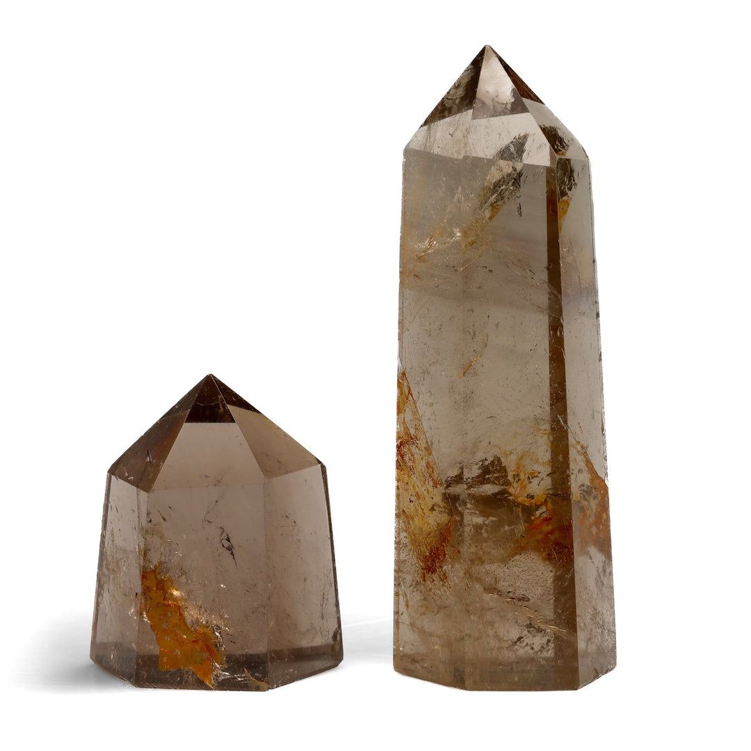 Smoky Quartz Point - Flat Base