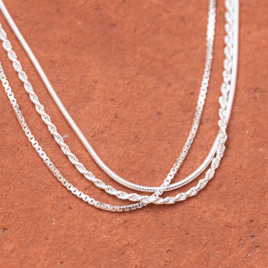 Sterling Silver Staple Chain