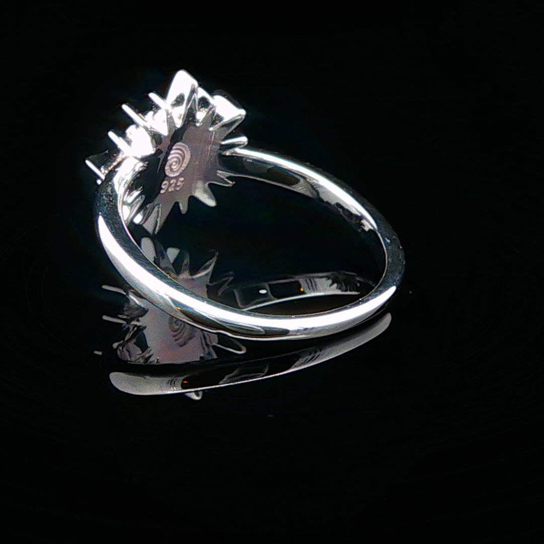The Vortex Ring Collection - Delicate Sunburst Cathedral  back view
