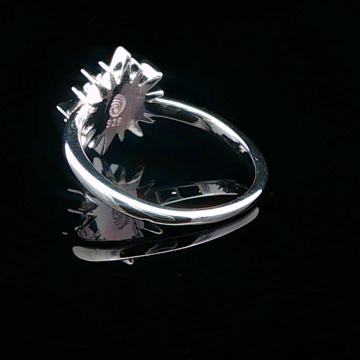 The Vortex Ring Collection - Delicate Sunburst Cathedral  back view