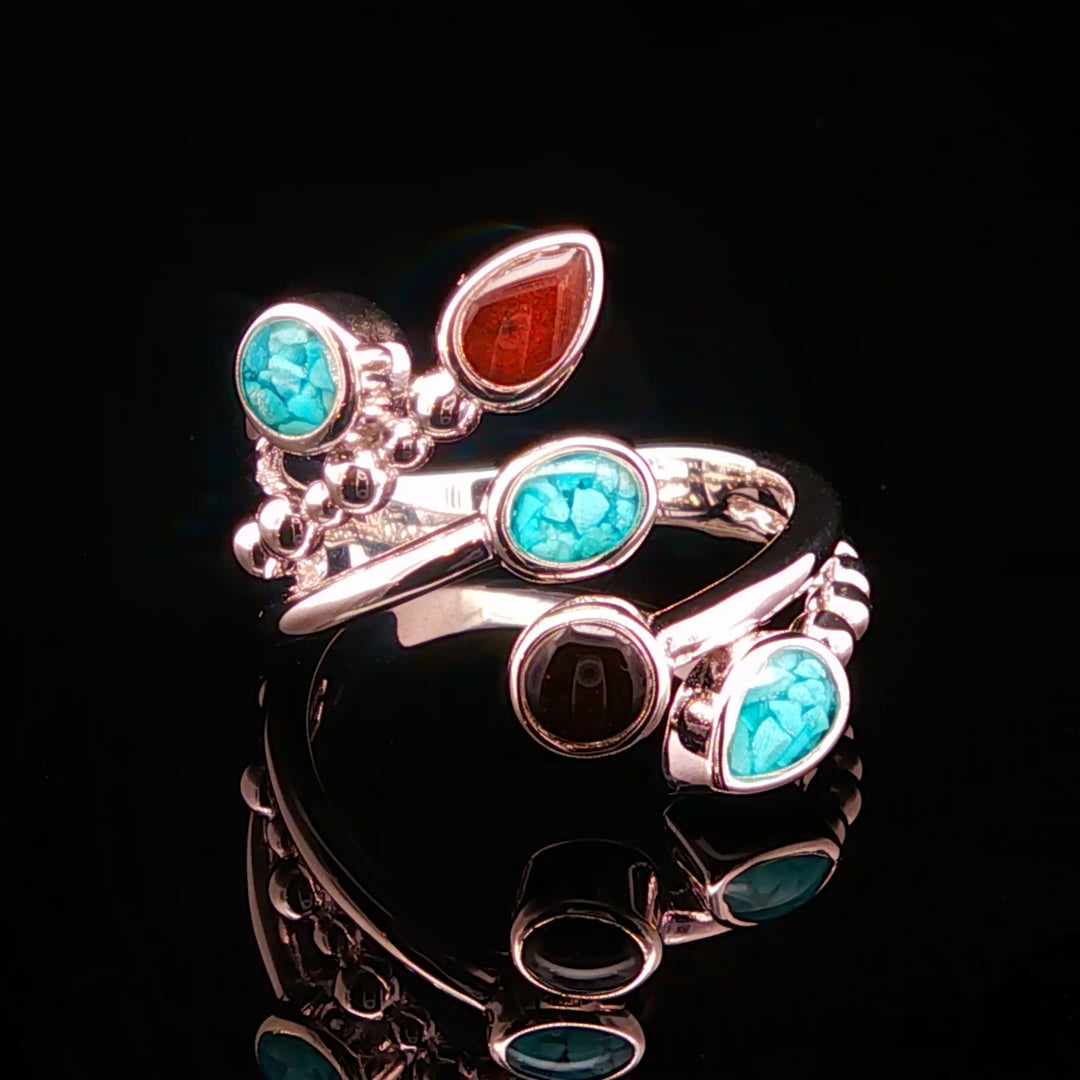 The Vortex Ring Collection: Five Elemental Organic Ring front view