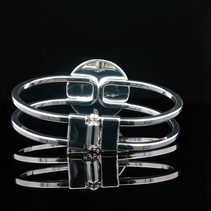 Turquoise & Bell Rock Charged Bracelet back view