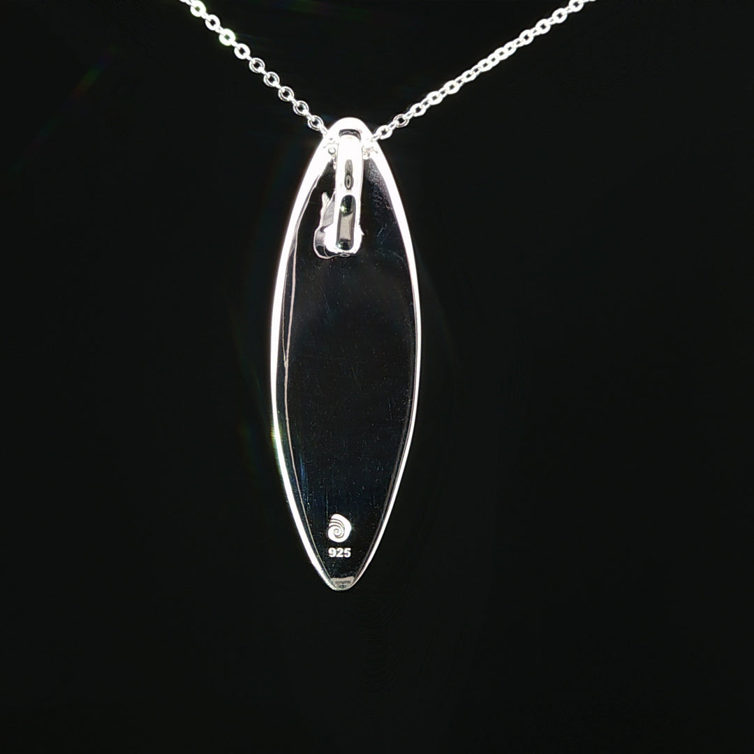 Ocean Current Cathedral Rock & Turquoise Necklace with Diamonds