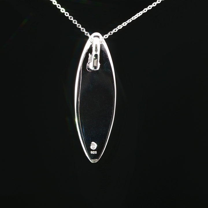 Ocean Current Cathedral Rock & Turquoise Necklace with Diamonds