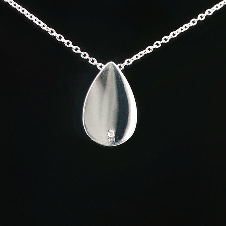 Teardrop Bell Rock & Turquoise Necklace with Diamonds