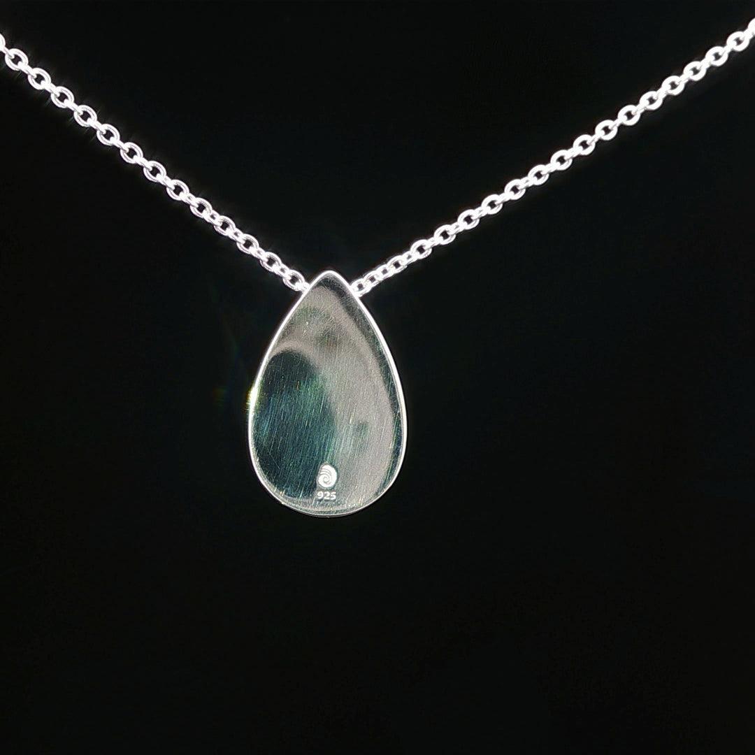 Teardrop Cathedral Rock & Turquoise Necklace with Diamonds