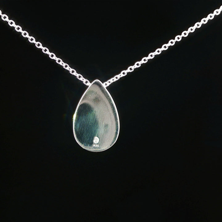 Teardrop Cathedral Rock & Turquoise Necklace with Diamonds