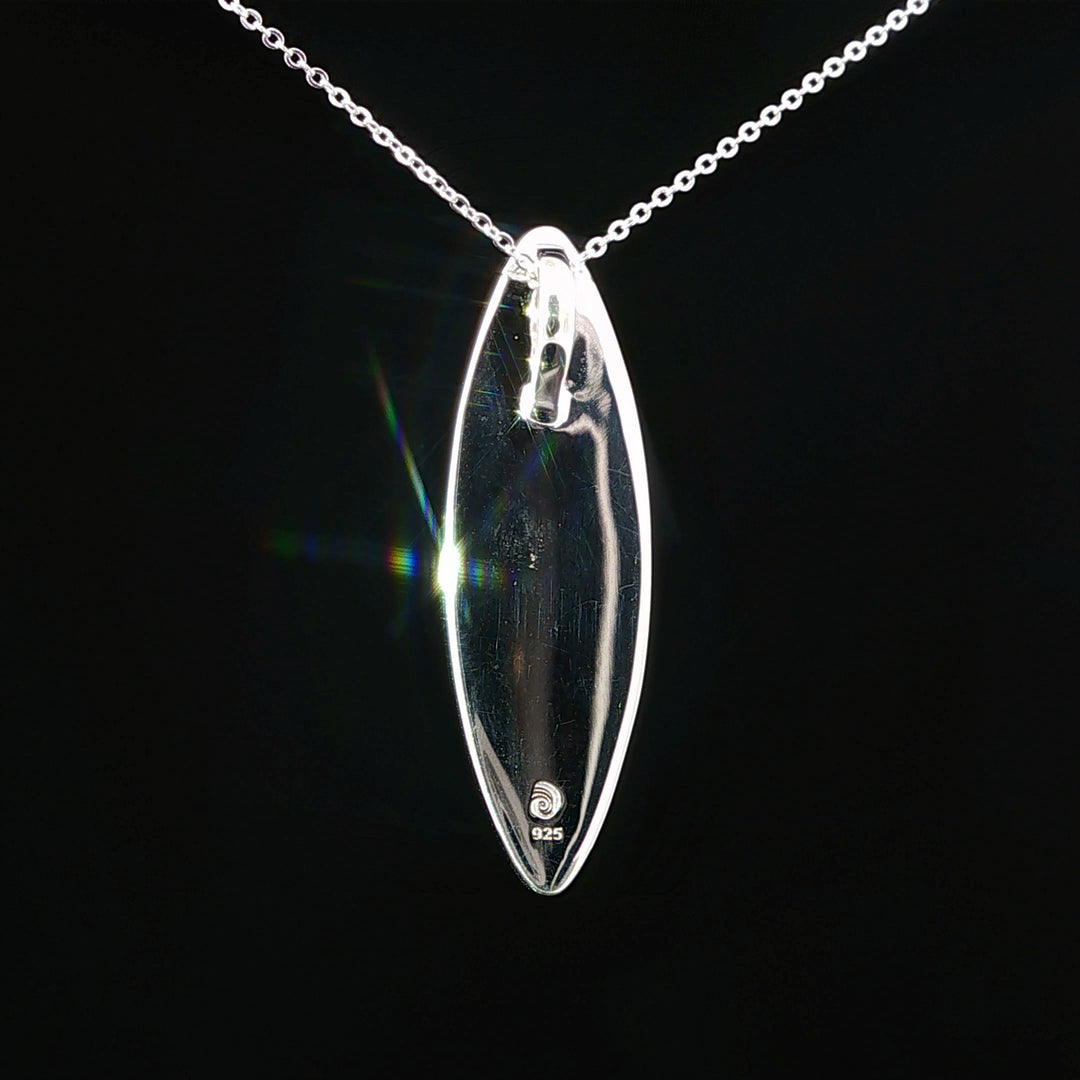 Ocean Current Bell Rock & Turquoise Necklace with Diamonds