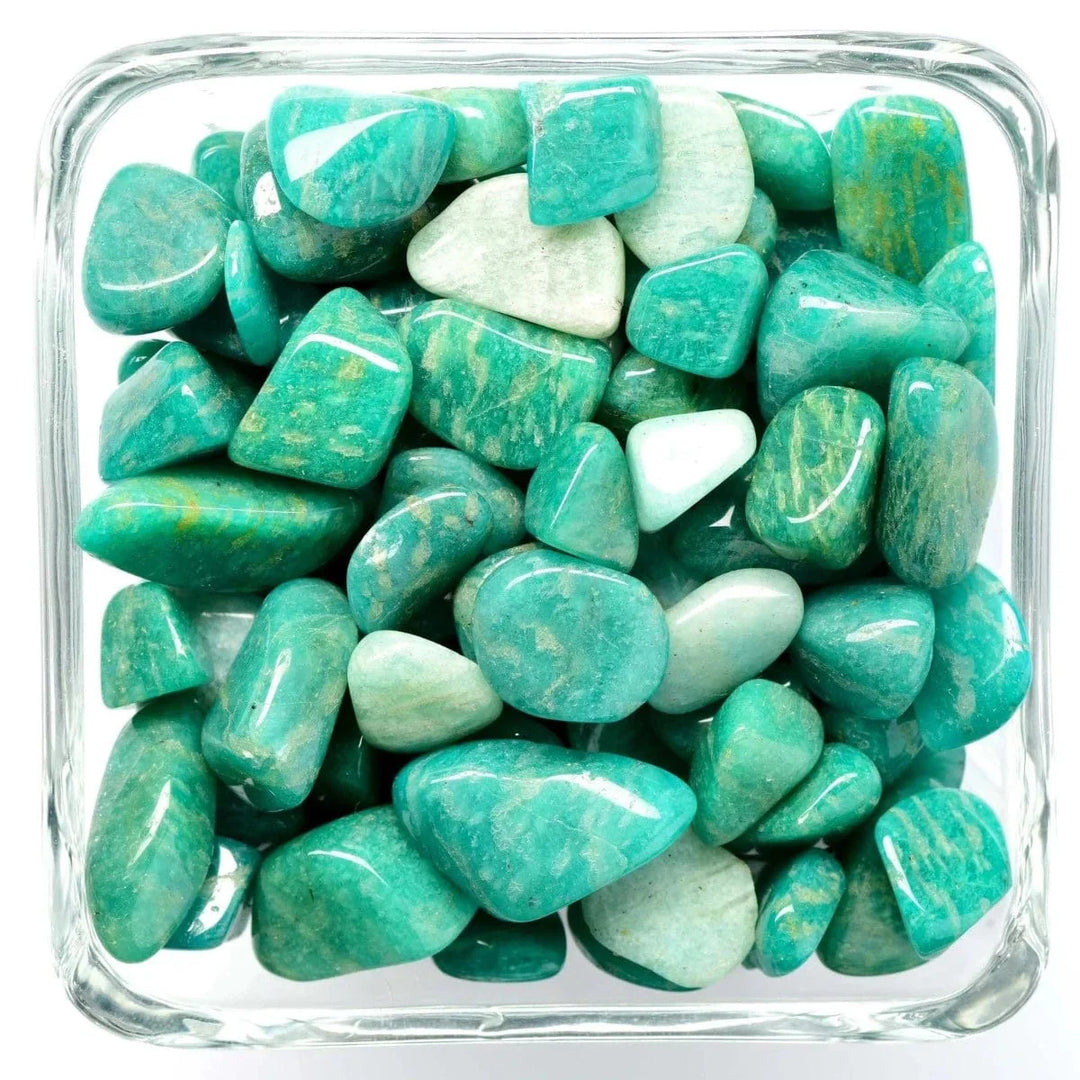 healing crystals: amazonite tumbled stone