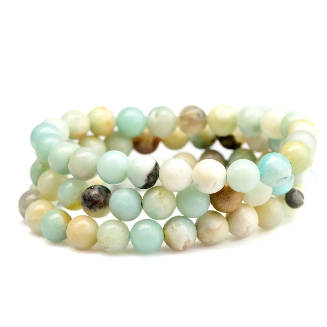 Amazonite 8 mm beaded bracelet