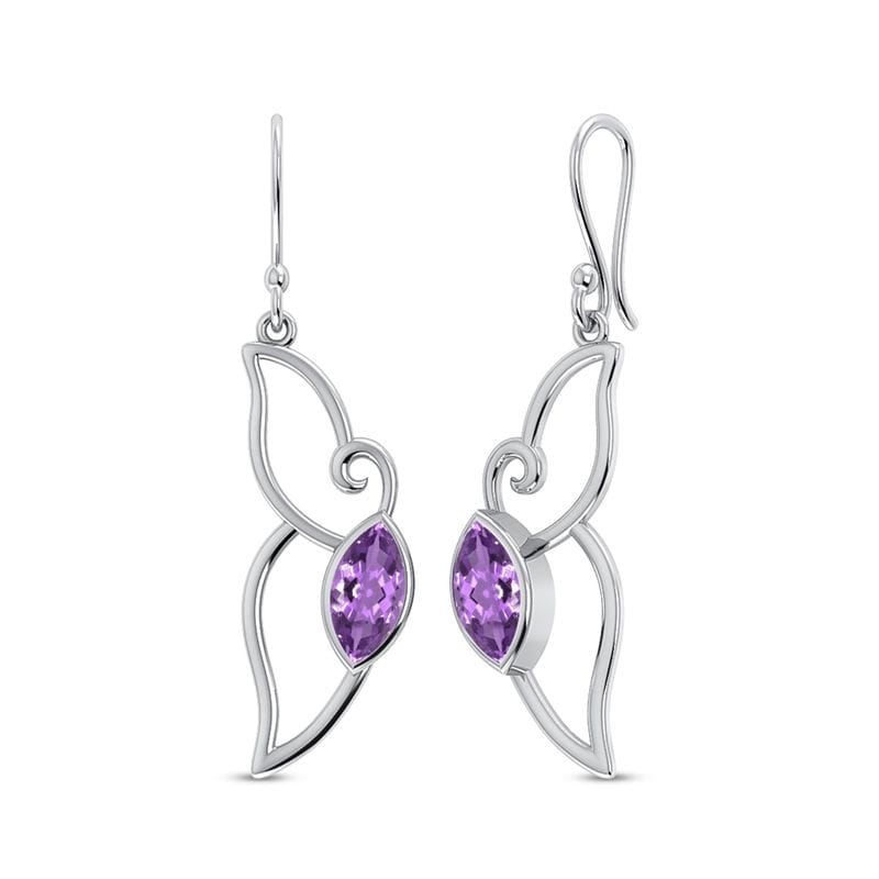 Amethyst Sterling Silver Earrings