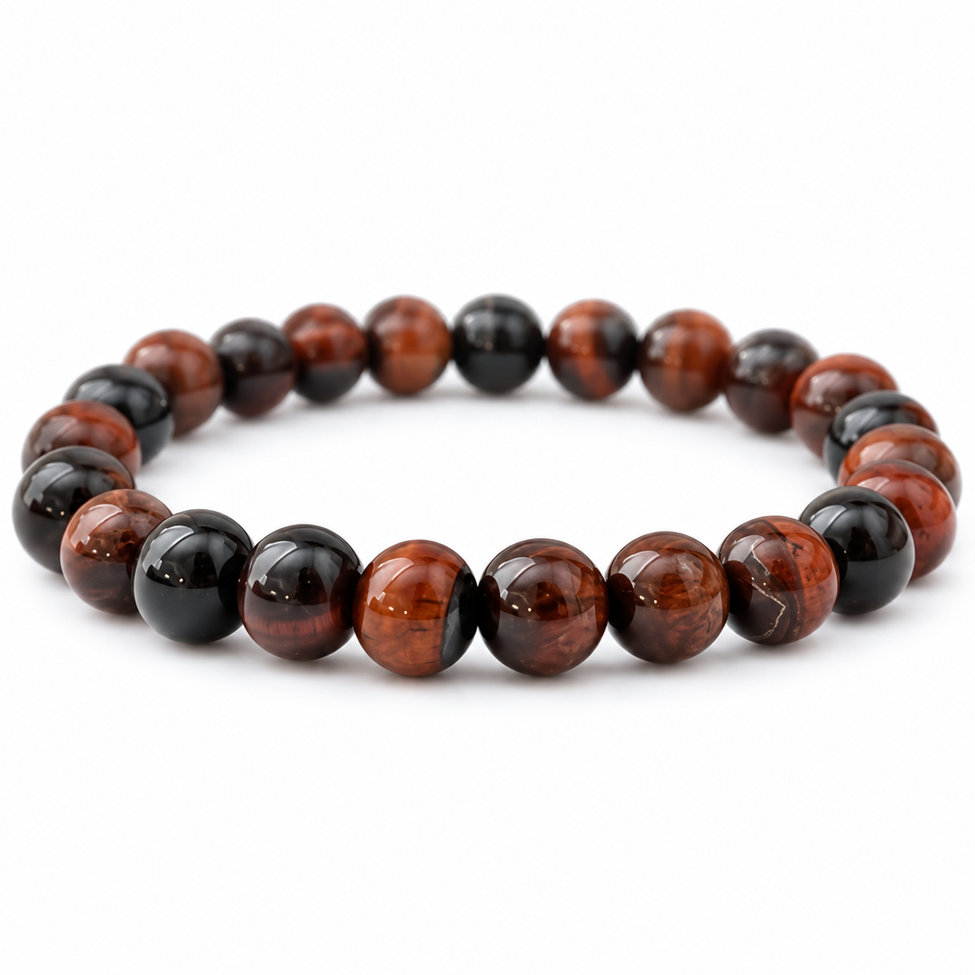 Red Tiger Eye Beaded Bracelet