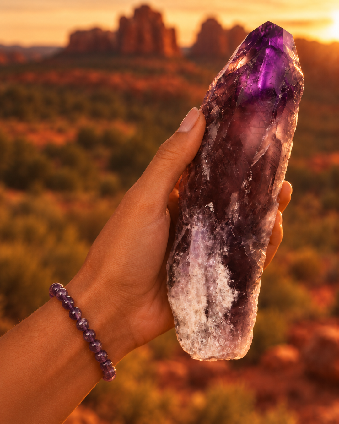 Elestial Amethyst Point