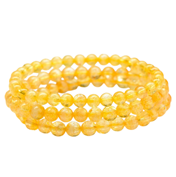 Citrine Beaded Bracelet