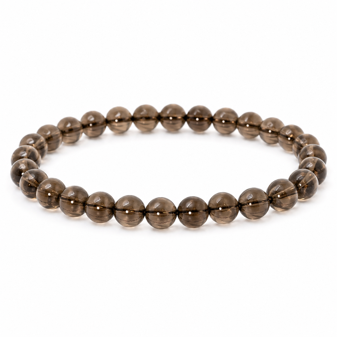 Smoky Quartz Beaded Bracelet