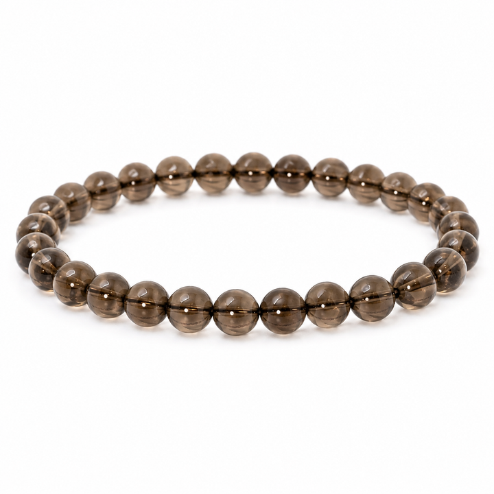 Smoky Quartz Beaded Bracelet