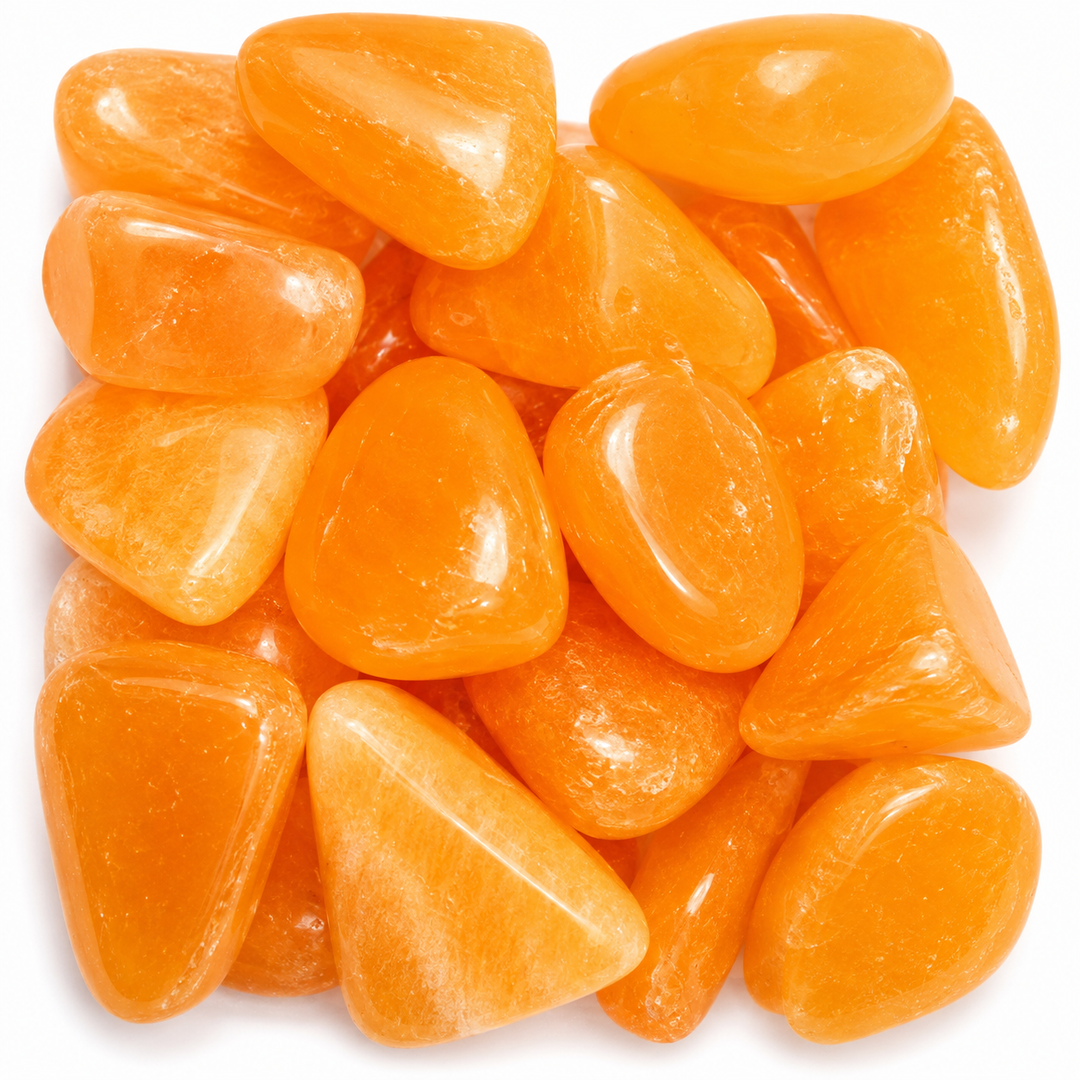 Orange Calcite Tumbled Stone