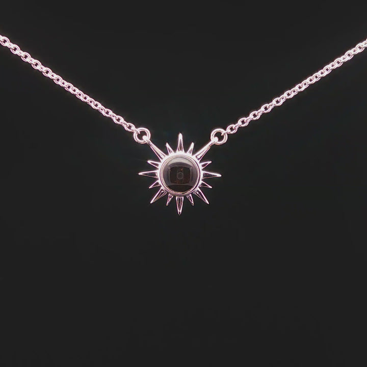 Delicate Sunburst Cathedral Rock Necklace