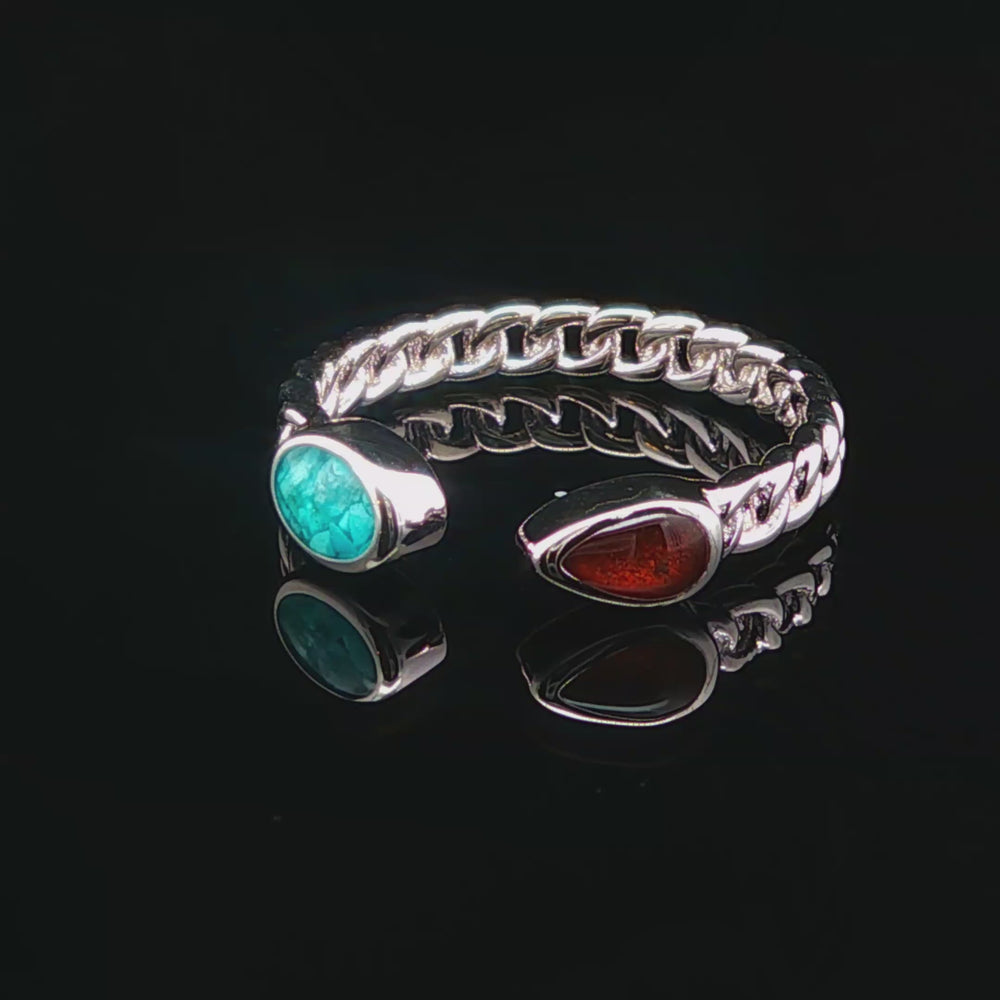 The Vortex Ring Collection: Stepping Stones Bell Rock &amp; Turquoise Ring 360 video