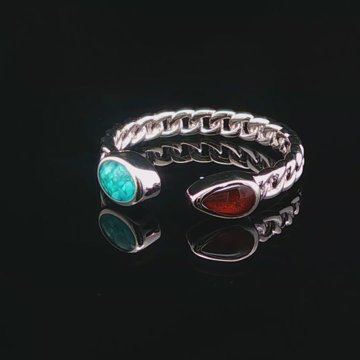 The Vortex Ring Collection: Stepping Stones Bell Rock &amp; Turquoise Ring 360 video