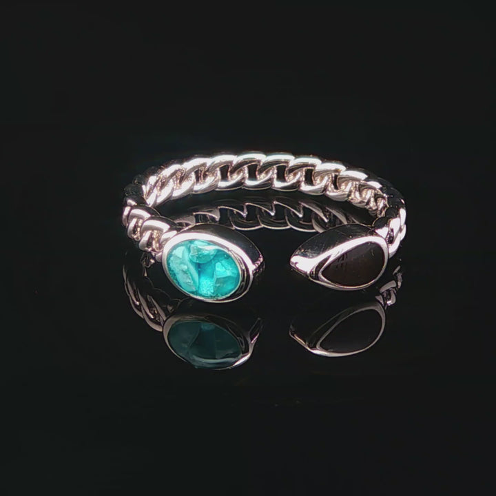 The Vortex Ring Collection: Stepping Stones Cathedral Rock &amp; Turquoise Ring 360 video