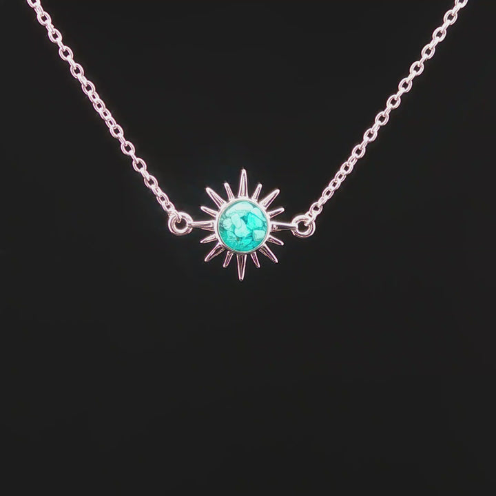 Delicate Sunburst Turquoise Bracelet