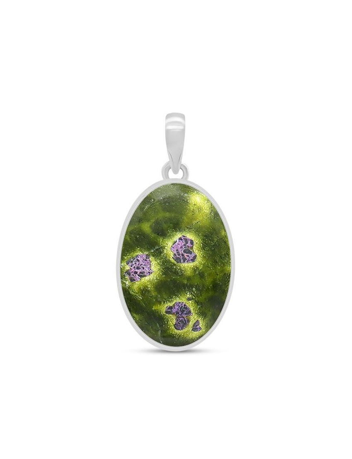 Atlantasite Sterling Silver Pendant - Oval Shape