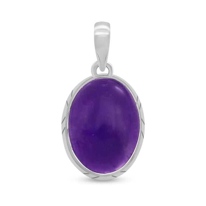 Amethyst Sterling Silver Teardrop Pendant