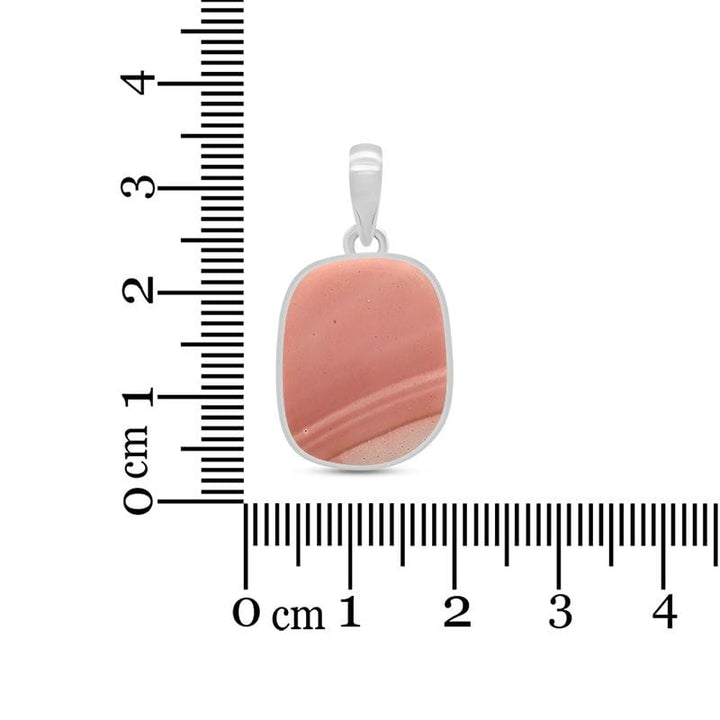 Pink Opal Sterling Silver Pendant