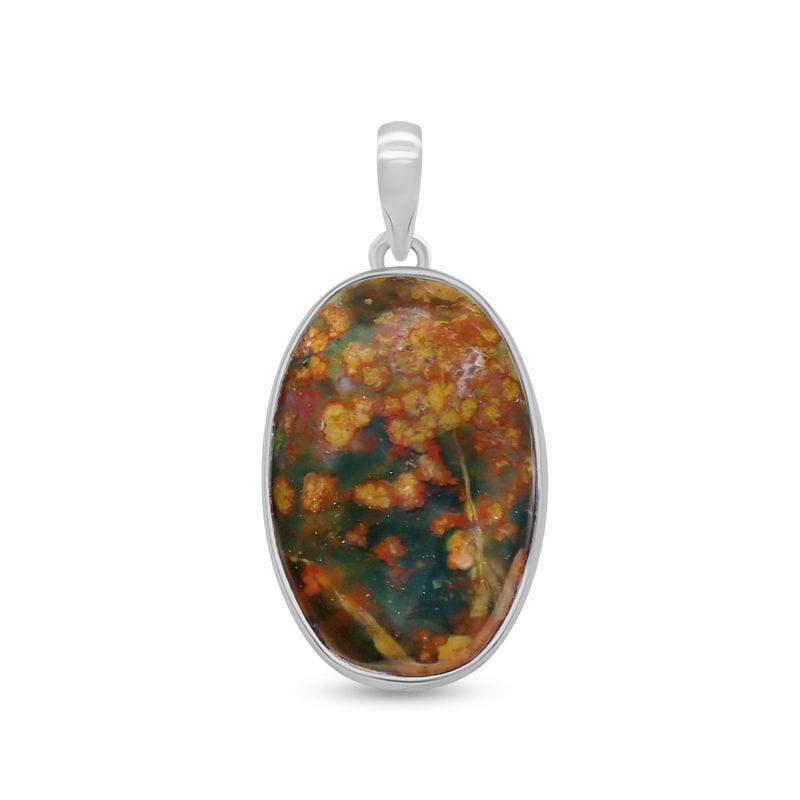 Bloodstone Sterling Silver Pendant