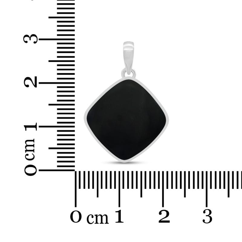 Black Onyx Sterling Silver Pendant