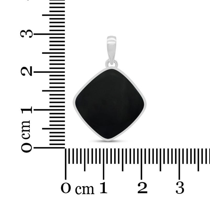 Black Onyx Sterling Silver Pendant