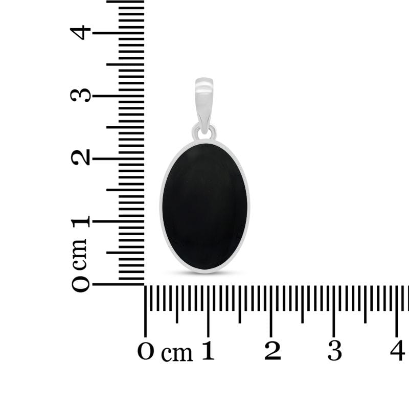 Black Onyx Sterling Silver Pendant