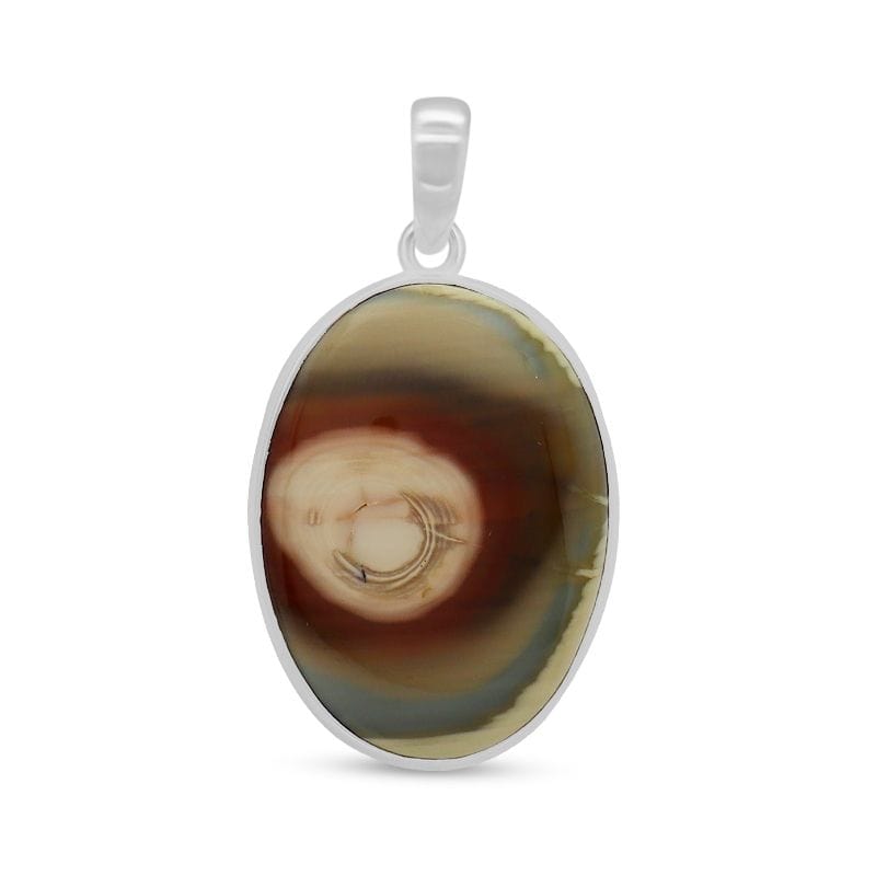 Imperial Jasper Sterling Silver Pendant - Oval
